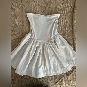 Free people Stone beige color strapless dress size XS